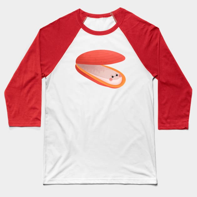 Clam Baseball T-Shirt by theladyernestember